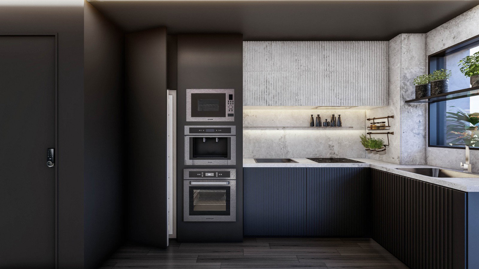 Cozinha planejada do apartamento WS Design